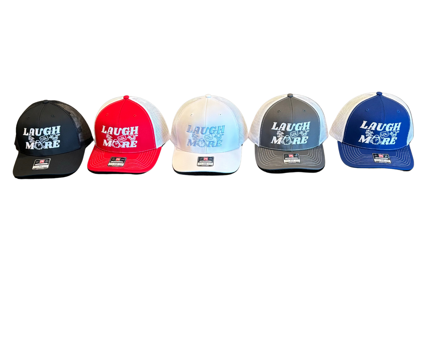 Laugh More W.E.G.U. Trucker Hats(Richardson 112)
