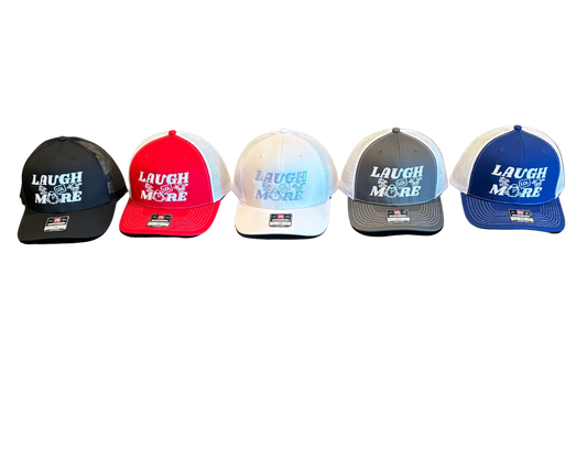 Laugh More W.E.G.U. Trucker Hats(Richardson 112)
